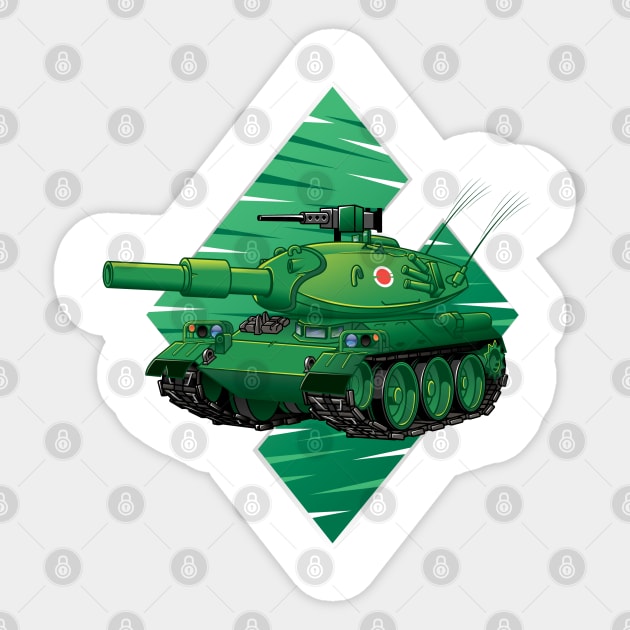 Type 74 Sticker by Umbiatore